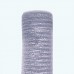 Glitter Striped Deco Mesh Roll | 21" x 10y |10" x 10y | 6" x 25y | Silver